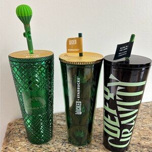 BRAND NEW Set of 3 Starbucks Wicked tumblers
